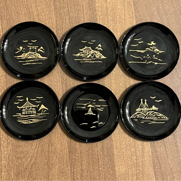 Vintage Japanese Coaster Set - Picture 2 of 12